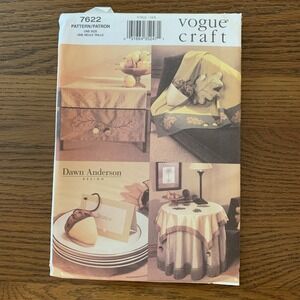 New Uncut Vogue Craft Pattern 7622 Dawn Anderson Harvest Decorating